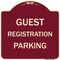 Signmission Guest Registration Parking Heavy-Gauge Aluminum Architectural Sign, 18" x 18", BU-1818-23923 A-DES-BU-1818-23923 - alternate 1